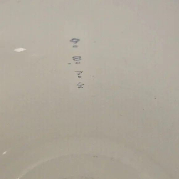 Vintage Corningware Pitcher White Carafe with Blue Floral Motif
